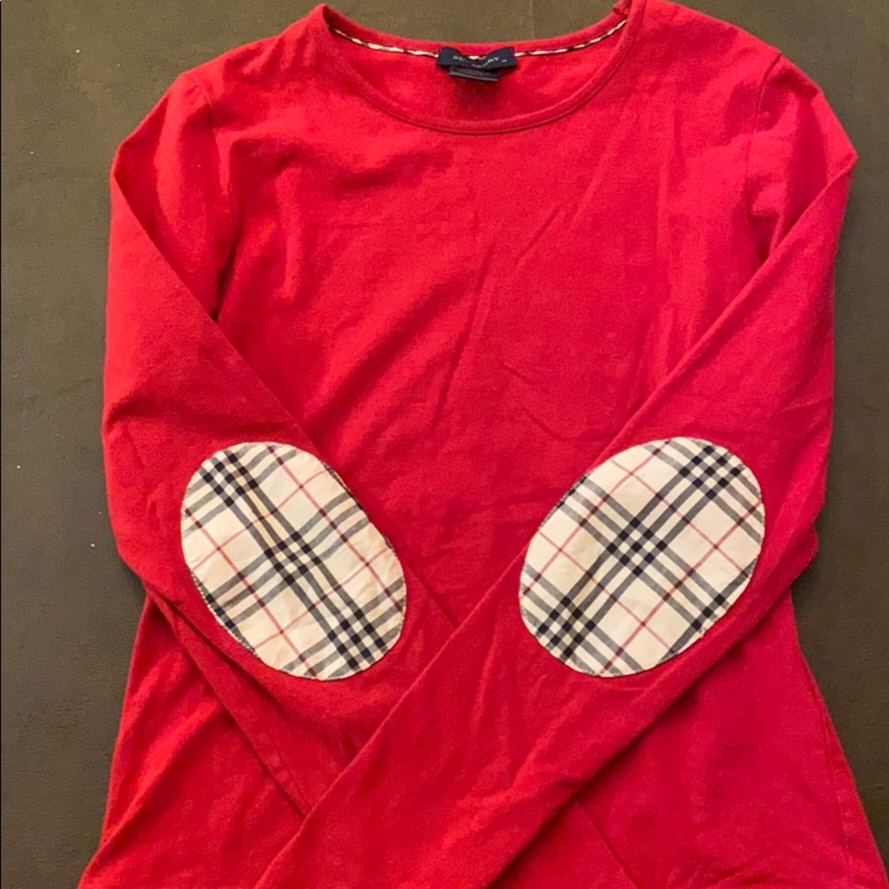 Girls sz 14 Burberry tee w/ patches.